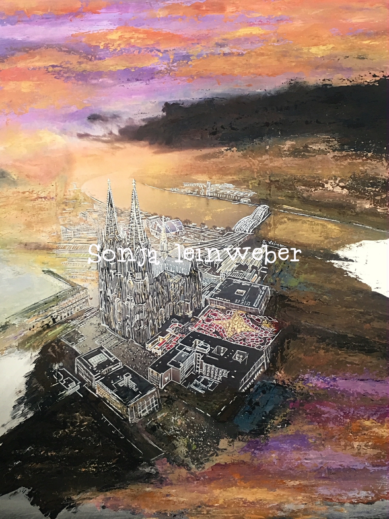 Köln-Collage von Sonja Leinweber