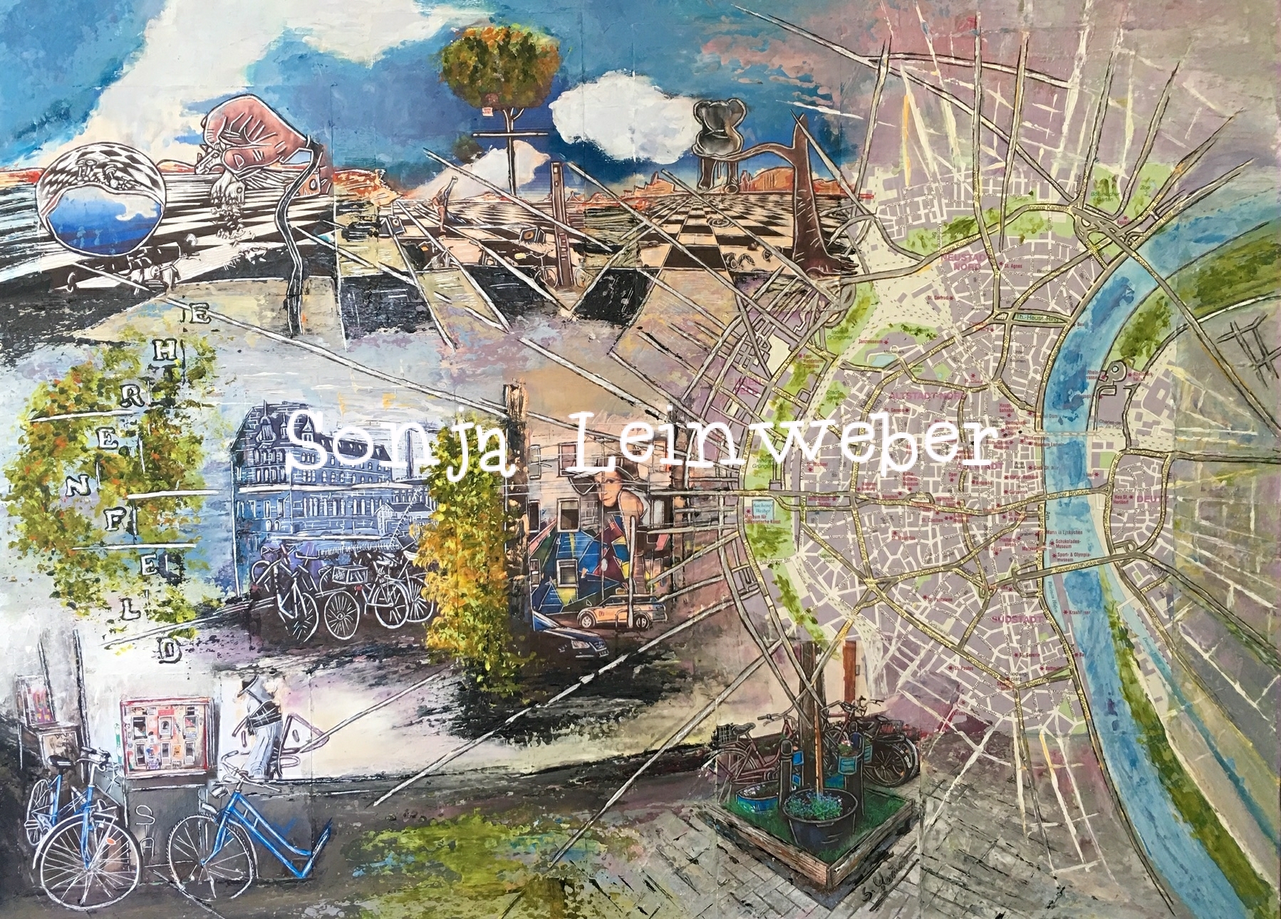Köln-Collage von Sonja Leinweber